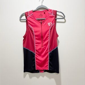 Pearl Izumi Red and Black Sleeveless Cycling Triathlon Jersey Select Pursuit SM